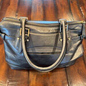 Silver Leather Purse